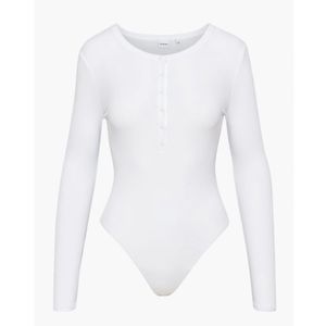 Aritzia Sunday Best Henley Longsleeve Bodysuit